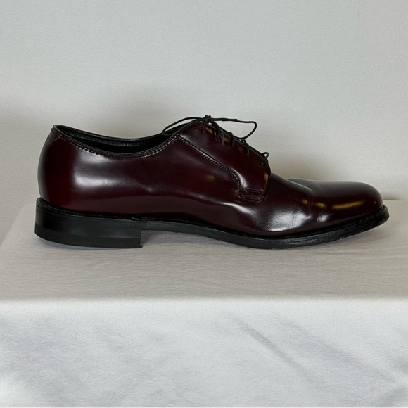 Florsheim Style 30834 Plain Toe Blucher Dress Shoe Dark Burgundy Men’s Size 12D - Picture 6 of 16